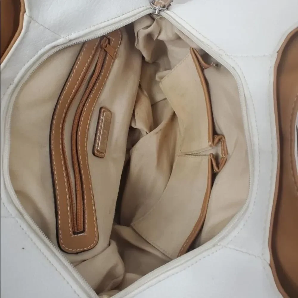 ROSETTTI WHITE & BROWN HOBO BAG